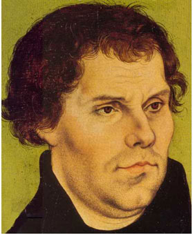 Martín Lutero, por Lucas Cranach