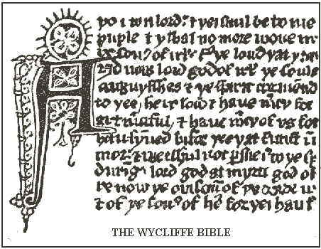 porción de la Biblia de Wycliffe